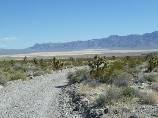 Approaching Dry Lake Bed